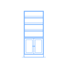 Furniture Bookcases Ikea Havsta Storage Combination Bookcase Outline Svg Vector, Free Vectors File